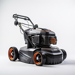 Fototapeta premium lawnmower isolated on white background