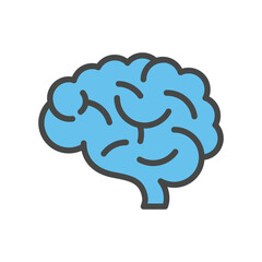 Brain icon vector on trendy style for design and print