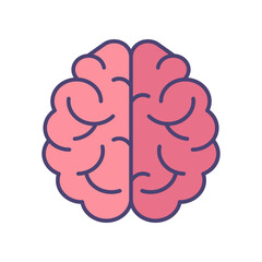 Brain icon vector on trendy style for design and print