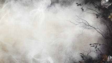 Halloween background with copyspace for your design. Halloween concept. Generative AI.