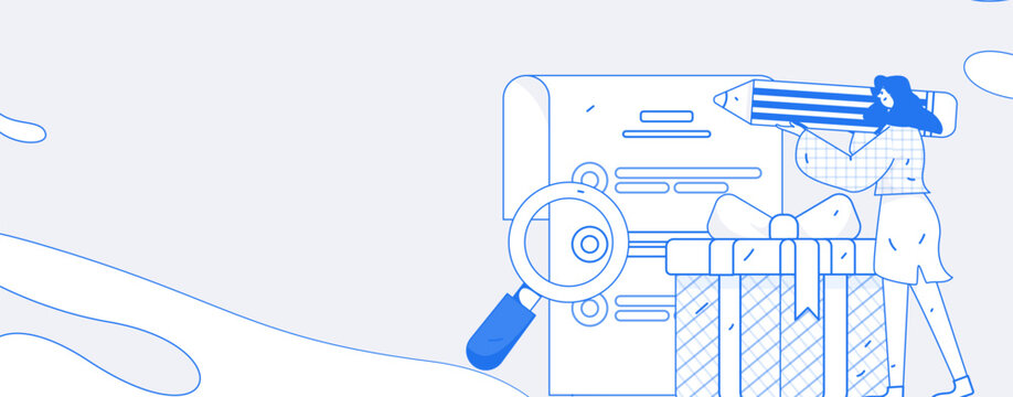 Invite friends to conduct questionnaire survey flat vector concept operation hand drawn illustration
