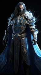concept art, full body portrait of king sorcerers