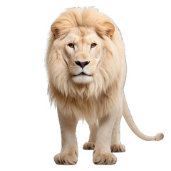 Albino lion generative ai