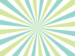 Sun rays background template, sunbeam, white, blue and green tones