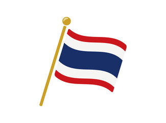タイの国旗アイコン ベクターイラスト