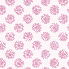 Mandala Geometric Flower Allover Seamless Pattern Design Artwork	
