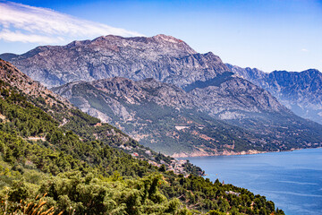 Obraz premium croatia coastline between split and dubrovnik