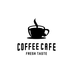 coffee cup logo vector design, cafe logo