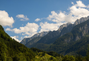 Fototapeta na wymiar nice mountain range near Scheffau, Austria.