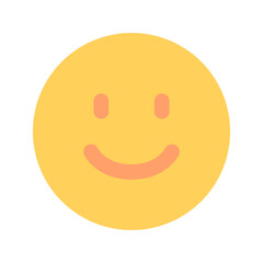 Fototapeta premium happy flat icon