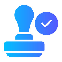 stamp gradient icon