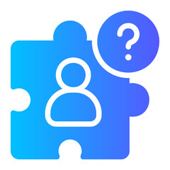 puzzle gradient icon