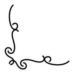 Vintage Twisted Corners Border