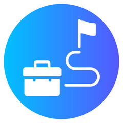 Obraz premium job gradient icon