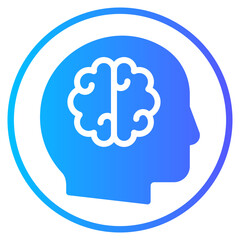 brain gradient icon