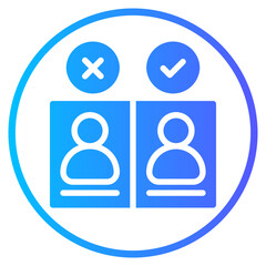 employee gradient icon