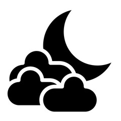 cloudy night glyph 