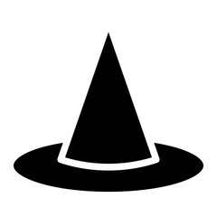 Fototapeta premium witch hat glyph 