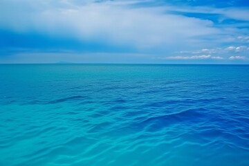 Fototapeta na wymiar The ocean is colored in blue hue. Generative AI