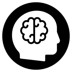 brain glyph icon