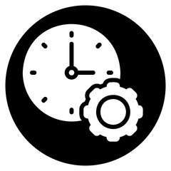 time management glyph icon