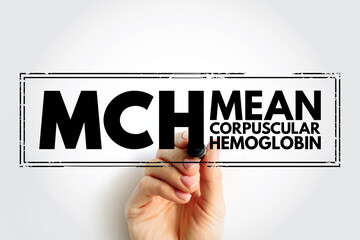 MCH Mean Corpuscular Hemoglobin - measure of the average amount of hemoglobin in your red blood...