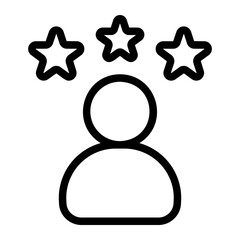 stars line icon