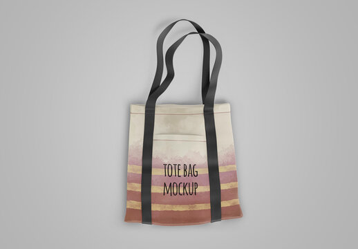 Tote Bag with Pocket Mockup