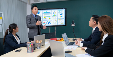 asian business woman working at office