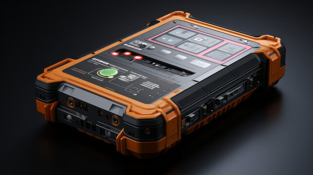 Data logger isolated on white background