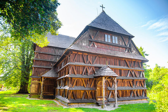 The wooden protestant articular church in Hronsek, Banska Bystrica, Slovakia. Unesco world heritage site.