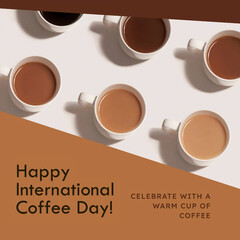 Happy International Coffee Day Banner Design