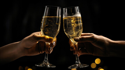 Glamorous Gold Sparkles: A Champagne Celebration