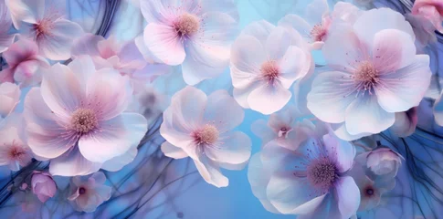 Fotobehang Romantic violet flwers background © yganko