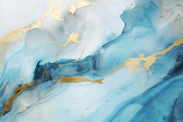 Golden Mirage Abstract Turquoise on Blue Pastel Canvas Whispers of Eternity Blue Pastel and Turquoise Gold