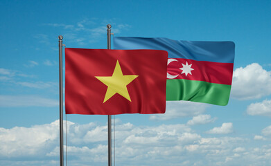 Azerbaijan and Vietnam flag