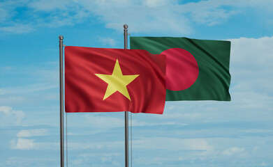 Bangladesh and Vietnam flag