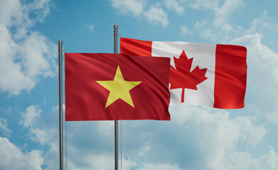 Canada and Vietnam flag