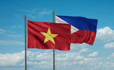 Philippines and Vietnam flag