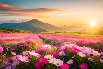 Fototapeta premium sunrise in the mountains
