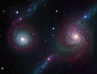 Obraz premium Stars of a planet and galaxy in a free space Elements