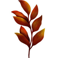 Fototapeta premium Watercolor Autumn Leaves