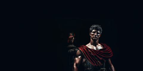 Roman Emperor Statue - obrazy, fototapety, plakaty
