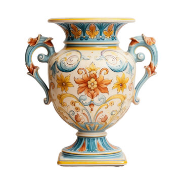Renaissance style vase resembling maiolica