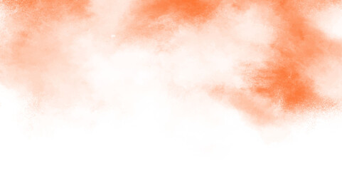 Abstract background with cloud smoke. Fantasy smooth hand drawn digital art watercolor paper textured vector illustration for grunge design, vintage card, templates. orange pastel painted wall.