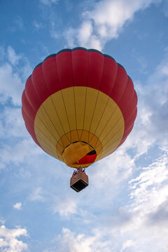 Hot Air Balloon Festival with colorful balloons