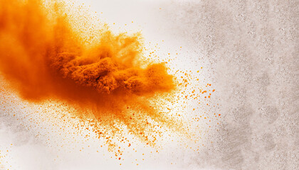 flour on a black