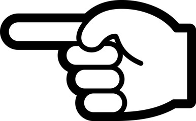指差しマーク　手のアイコン（hand finger icon.）