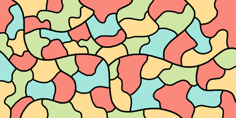 Colorful shape and movement concept, abstract background