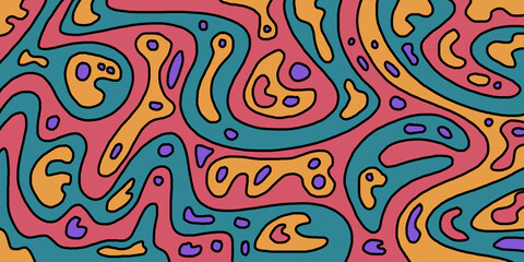 Colorful shape and movement concept, abstract background